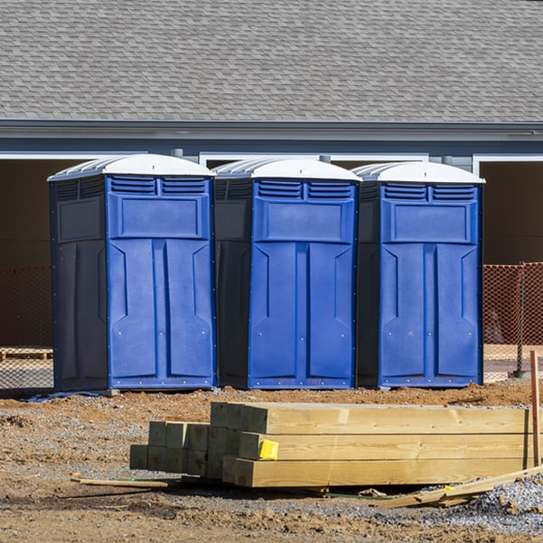 is there a specific order in which to place multiple porta potties in Greenwater WA